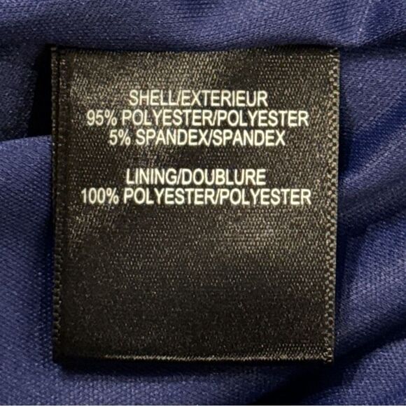 NWT Belle Badgley Mischka Puff Sleeve Gown in Navy Blue - Picture 11 of 15